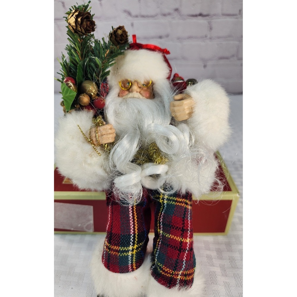 Decorative Shelf Sitter Santa Claus Christmas Holiday Figurine Toys Presents